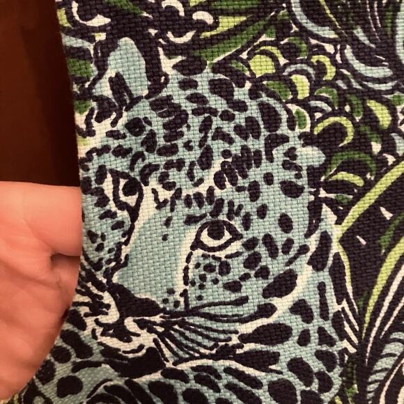 Lilly Pulitzer Women’s Little Master of the House Green Blue Shift Dress Size 2 - Picture 3 of 8